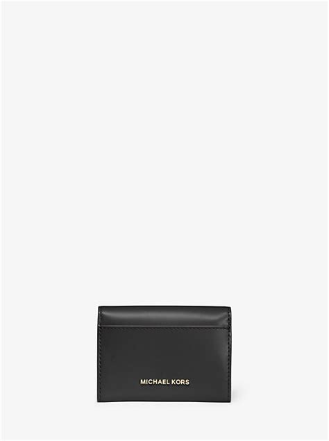 michael michael kors manhattan small leather wallet|Michael Kors manhattan contrast wallet.